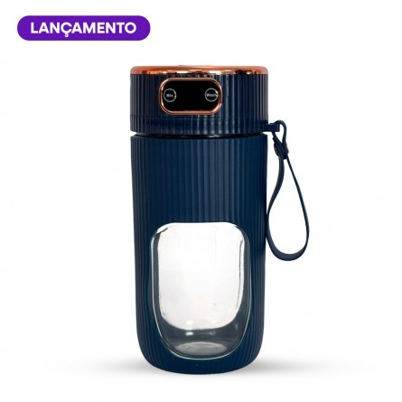 Liquidificador Portátil com Copo 400ml Azul - 1-LP-01-3