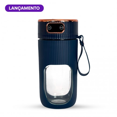 Liquidificador Portátil com Copo 400ml Azul - 1-LP-01-3