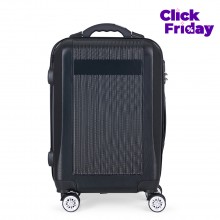 Mala de Bordo com 4 Rodinhas 360° Amsterdam Preta - 1-MV-05