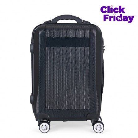 Mala de Bordo com 4 Rodinhas 360° Amsterdam Preta - 1-MV-05