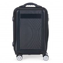 Mala de Bordo com 4 Rodinhas 360° Amsterdam Preta - 1-MV-05 Mala de Bordo com 4 Rodinhas 360° Amsterdam Preta - 1-MV-05