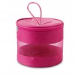 Bolsa de Cosméticos em Microfibra e Tela Mesh 