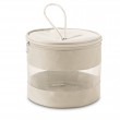 Bolsa de Cosméticos em Microfibra e Tela Mesh 