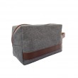 Necessaire Blumenau Mescla com Detalhe Caramelo 8-NC-3
