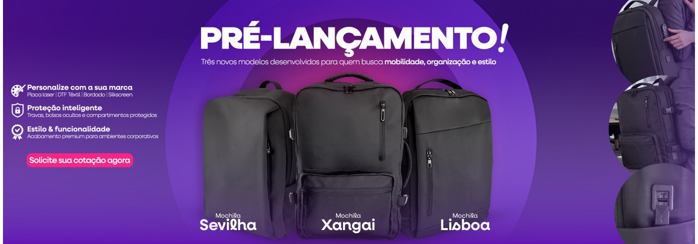 Banner novas mochilas